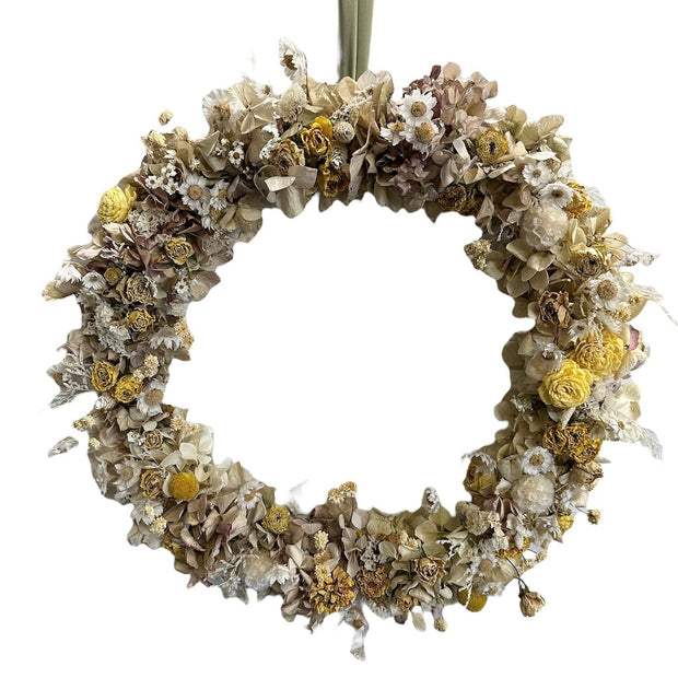Cottagey Hydrangea Wreath