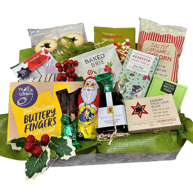 Christmas Hamper in Woven Tray