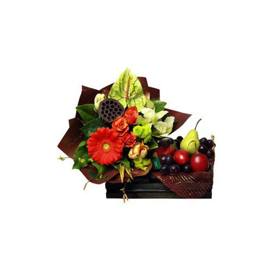 Fruit and Flower Basket from Mayflower Studio Florist in Marlborough, NZ