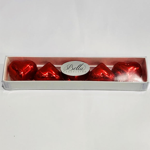 Milk Chocolate Foiled Heart Pack
